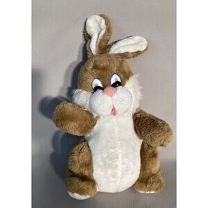 Vintage Daekor Pot‎ Belly Bunny Plush 1979 Brown 14" Stuffed Animal Toy